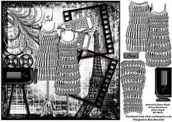 1920s Paris Fashion Week - Pencil Monochrome
