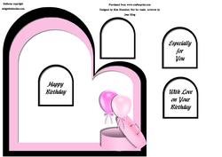 Spoilt for Choice - Girly Pink - Shaped Card Insert