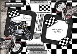 Motorbikes - Shaped Topper & Insert