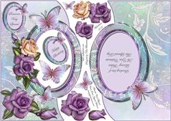 For the Love of Gardens - Shaped Topper, Insert & Decoupage