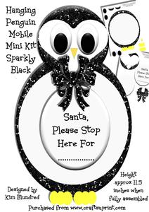 Hanging Mobile Sootie Black Penguin