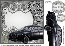 Large Fancy Panel - Gentlemans Outing - Silver
