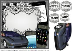 Large Fancy Panel - Modern Day Man - Cars & Gadgets
