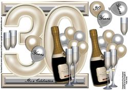 I Card Front Pearl Anniversary 30 Years