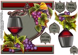 I Card Front Shield Card - Wine & Wildlife