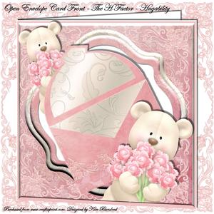 Open Envelope Card Front - the H Factor - Hugability