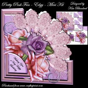 Pretty Pink Fan - Edgy - Mini Kit
