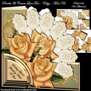 Peaches & Cream Lace Fan - Edgy - Mini Kit