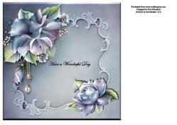 Box Card - Beautiful Blue Shoe - Insert