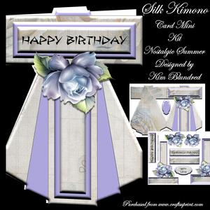 Silk Kimono Card - Mini Kit - Nostalgic Summer