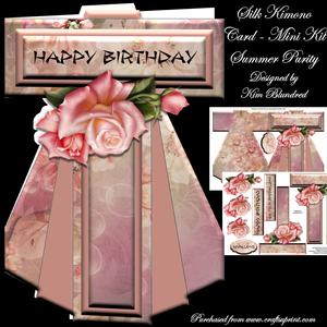 Silk Kimono Card - Mini Kit - Summer Purity