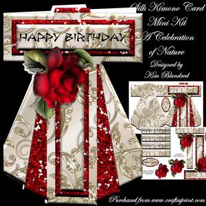 Silk Kimono Card - a Celebration of Nature - Mini Kit