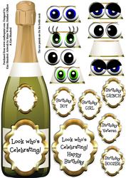 Look Who's Celebrating - Large Dl Shaped Novelty Topper