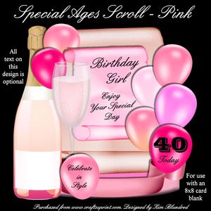 Special Ages Scroll - Pink