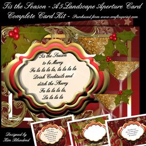 Tis the Season - A5 Landscape Aperture Complete Card