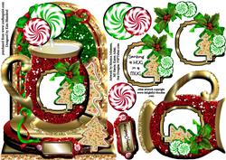 Christmas Cocoa - Shaped Card Front
