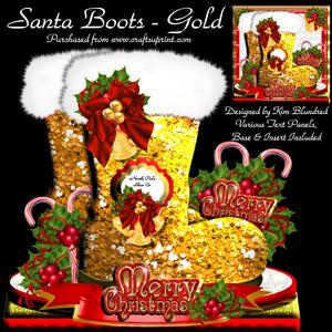 Santa Boots - Gold