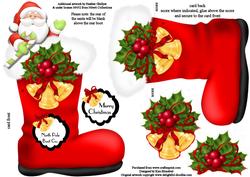 Peek-a-boo Cute Boots - Jolly Santa