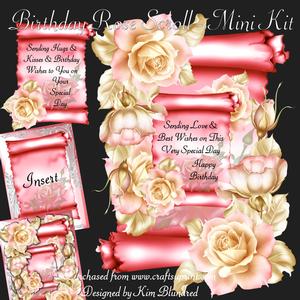 Birthday Rose Scroll - Mini Kit