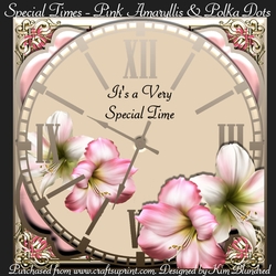 Special Times - Pink Amaryllis & Polka Dots