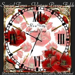 Special Times - Vintage Poppy Field