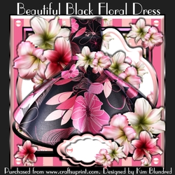 Beautiful Black Floral Dress