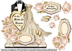 The Bride & Groom - Shaped Topper