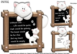Plaque - Without Cats, Life Would Be . . .