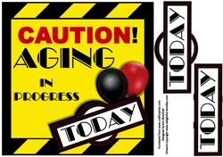 Aging in Progress Caution - General Birthday