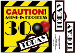 Aging in Progress Caution - 30th Birthday