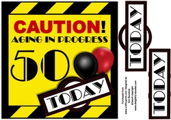 Aging in Progress Caution - 50th Birthday