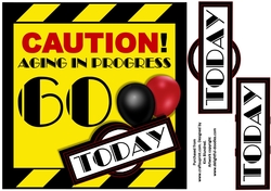 Aging in Progress Caution - 60th Birthday
