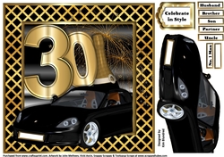 Special Birthday Sports Car - Age 30