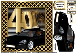 Special Birthday Sports Car - Age 40