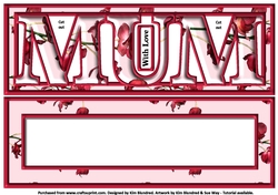 MUM - Large Letter - Large DL - Cherry Blossom