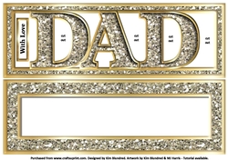 DAD - Large Letters - Large DL - Platinum