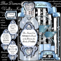 Blue Diamond Vodka - Large Design