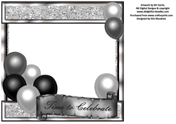 Special Birthday Ages - Black & Silver - Silver Tones Insert