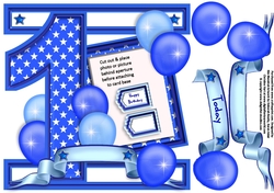 1 Today - Frame It I Card Front - Blue