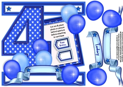 4 Today - Frame It I Card Front - Blue
