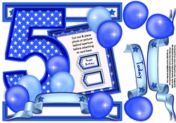 5 Today - Frame It I Card Front - Blue