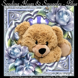 Sending Hugs & Snuggles - Blue