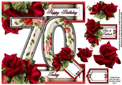 Special Ages Floral - 70 Today
