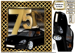 Special Birthday Sports Car - Age 75