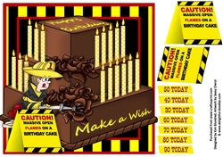 Call in the Professionals - Chocolate Cake - Novelty card front