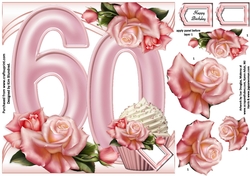 Special Birthday Roses & Cupcakes - Age 60