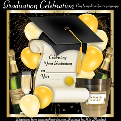 Graduation Celebration with Champagne ...