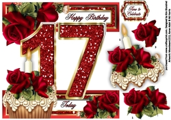 Special Ages Cupcakes and Sparkle - 17 Today
