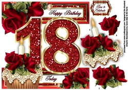 Special Ages Cupcakes and Sparkle - 18 Today