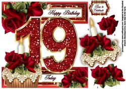 Special Ages Cupcakes and Sparkle - 19 Today